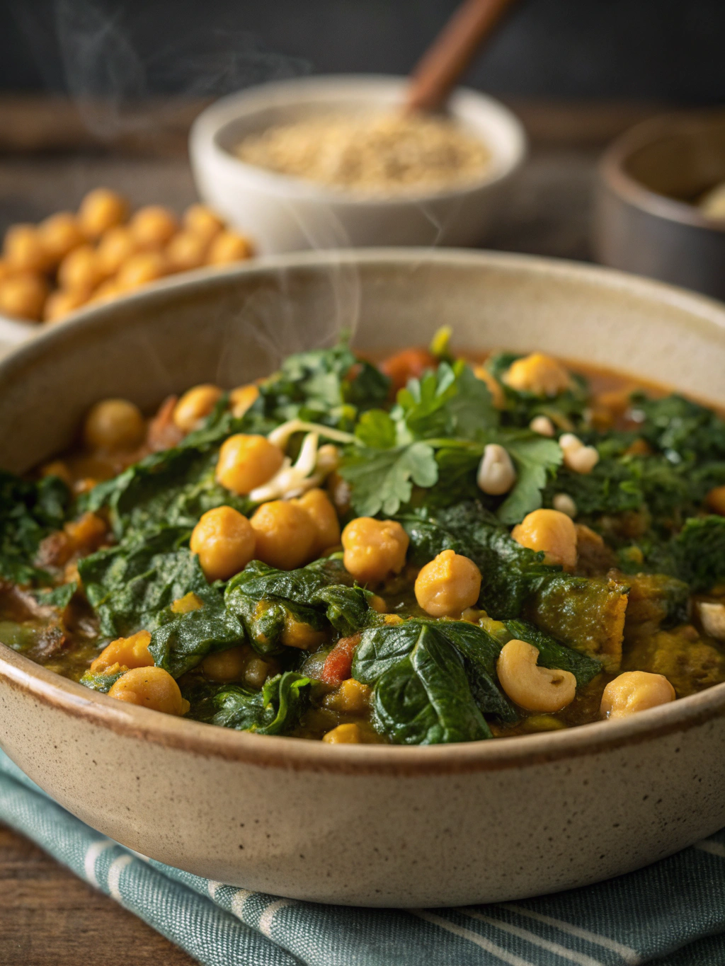 Chickpea Spinach Curry