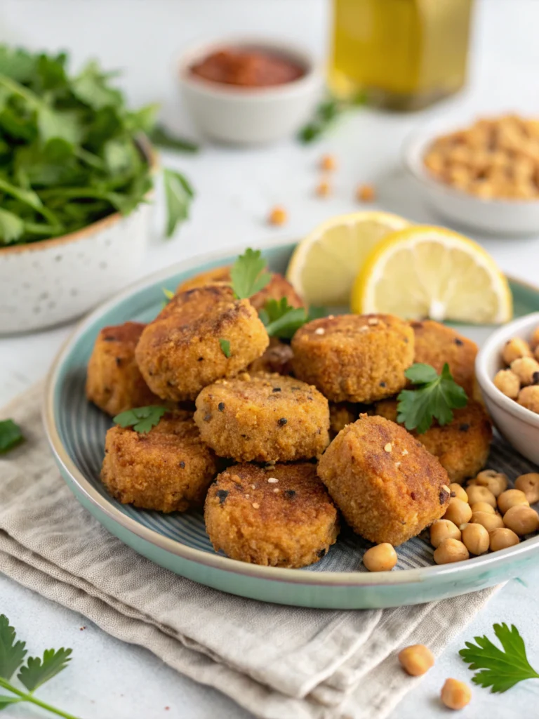 Crispy Vegan Chickpea Nuggets